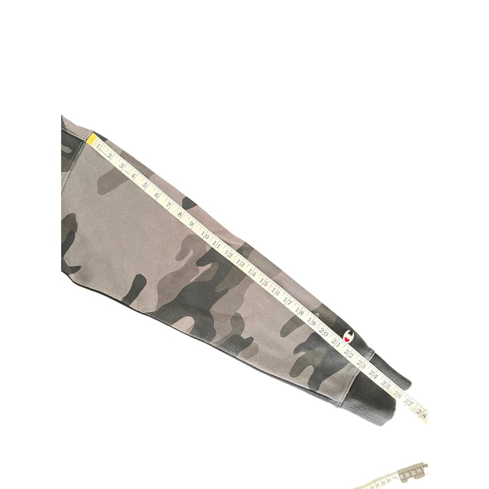 Champion Tech Weave Mens Small Camo Hoodie Pullover S9345 5529 Gray Black - Picture 11 of 11